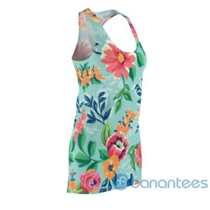 Flowers Blooming Colorful Art Design Racerback Dress For Women Product Photo