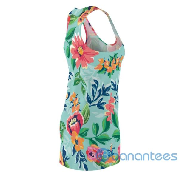 Flowers Blooming Colorful Art Design Racerback Dress For Women Product Photo