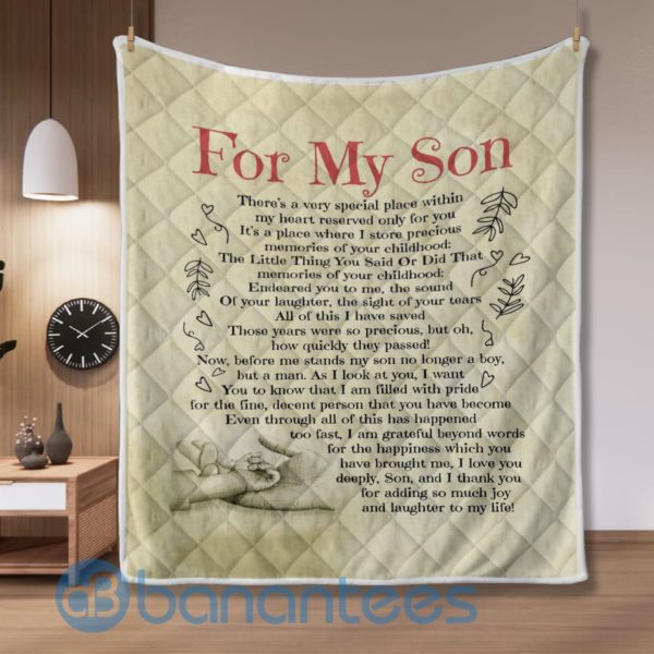 For My Son Design Quilt Blanket Product Photo