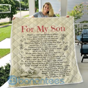For My Son Design Quilt Blanket Product Photo