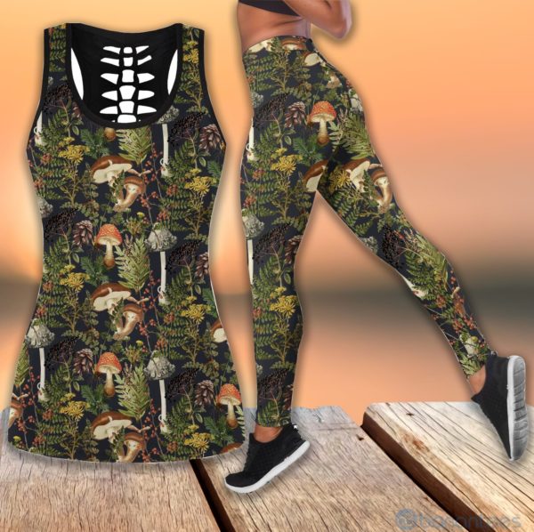 Forest Mushroom Hollow Tank And Legging Outfit Product Photo