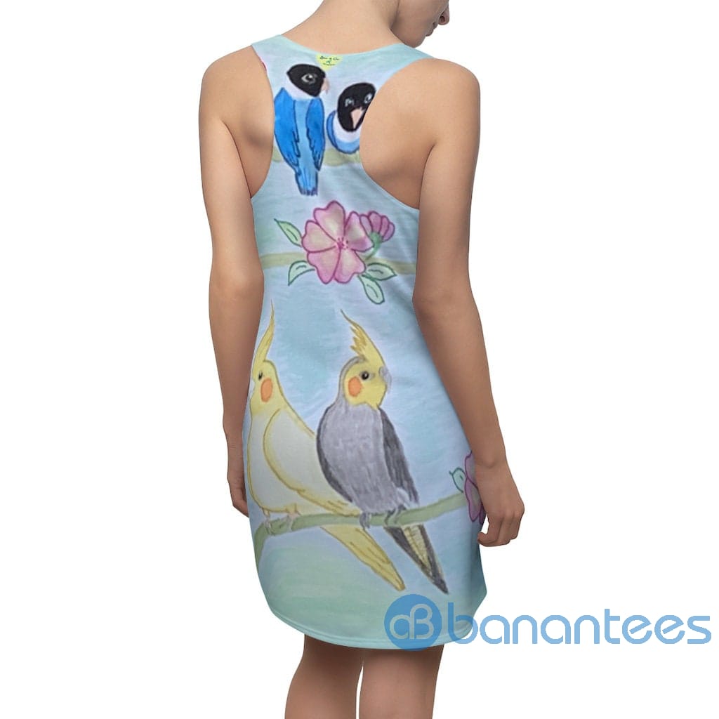 friendly-birds-couple-birds-drawing-art-summer-racerback-dress-7-0bJw9.jpg Friendly Birds Couple Birds Drawing Art Summer Racerback Dress Product Photo