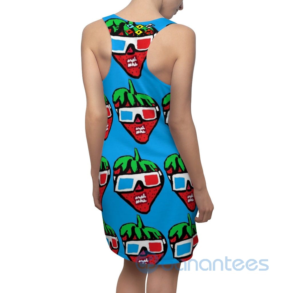 funny-strawberry-with-sunglass-racerback-dress-for-women-1-qvSJm.jpg Funny Strawberry With Sunglass Racerback Dress For Women Product Photo