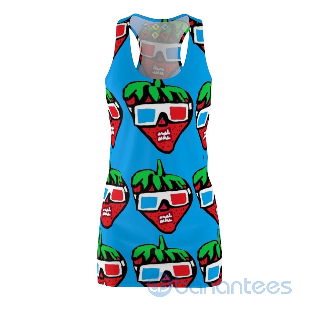 funny-strawberry-with-sunglass-racerback-dress-for-women-2-sUJF8.jpg Funny Strawberry With Sunglass Racerback Dress For Women Product Photo