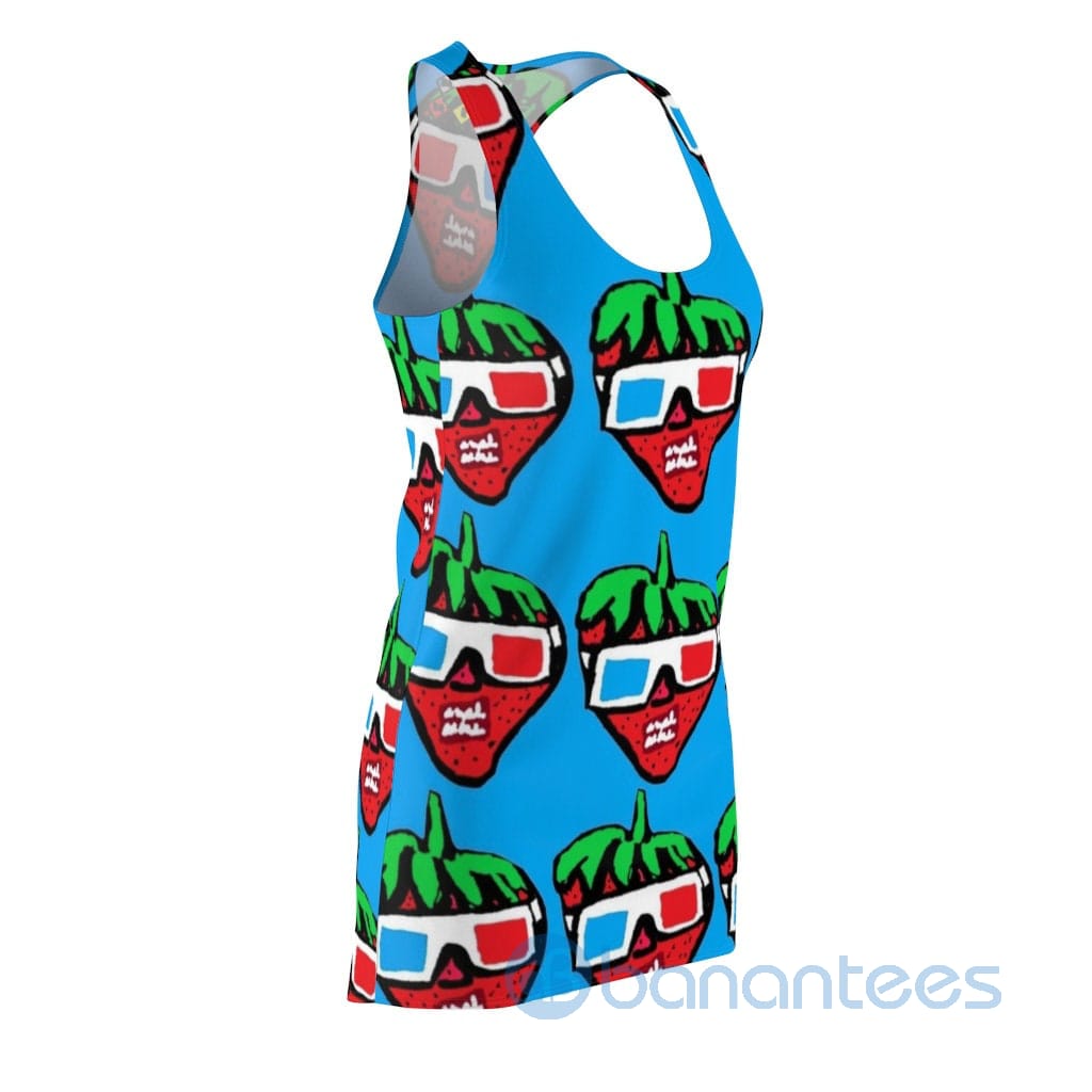 funny-strawberry-with-sunglass-racerback-dress-for-women-4-CEKIQ.jpg Funny Strawberry With Sunglass Racerback Dress For Women Product Photo