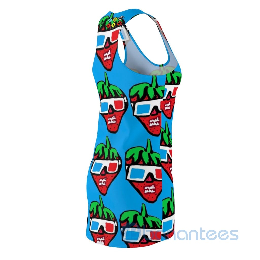 funny-strawberry-with-sunglass-racerback-dress-for-women-5-KASlf.jpg Funny Strawberry With Sunglass Racerback Dress For Women Product Photo