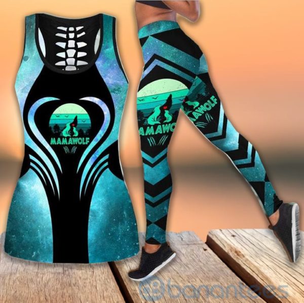 Galaxy Mama Wolf Hollow Tank And Legging Outfit Product Photo