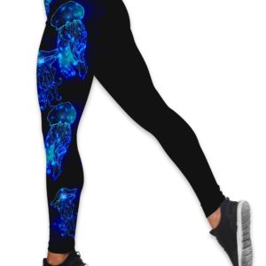 Galaxy Sporty Jelly Yoga Hollow Tank And Legging Outfit Product Photo