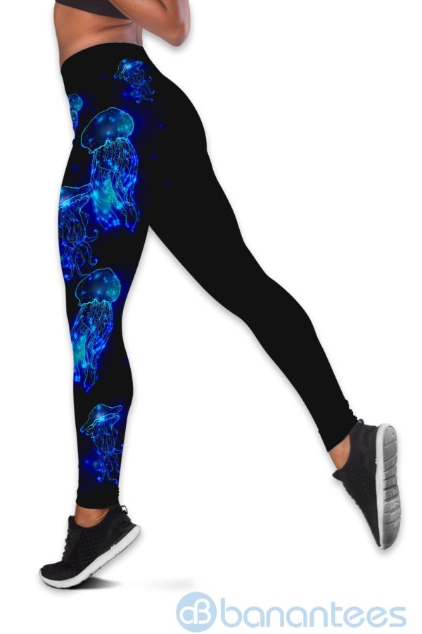 Galaxy Sporty Jelly Yoga Hollow Tank And Legging Outfit Product Photo