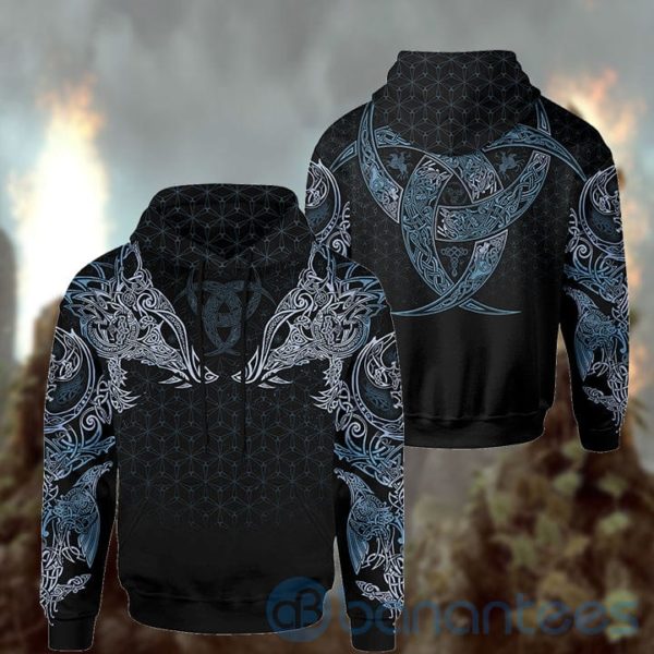 Geri & Freki Viking All Over Printed 3D Hoodie Product Photo