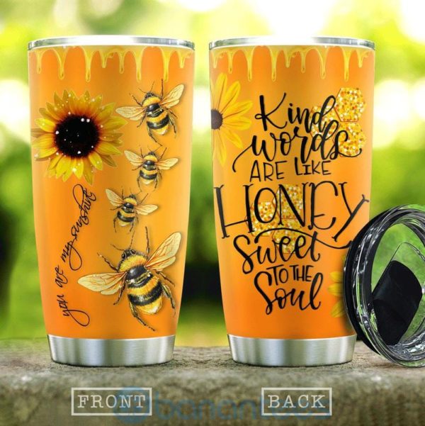 Gift For Dad Bee Sunflower Tumbler Product Photo