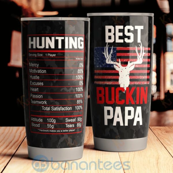 Gift For Dad Best Buckin' Papa Ingredients Tumbler Product Photo