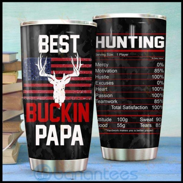 Gift For Dad Best Buckin' Papa Ingredients Tumbler Product Photo