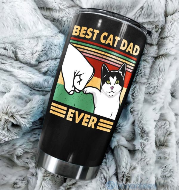Gift For Dad Best Cat Dad Ever Tumbler Product Photo