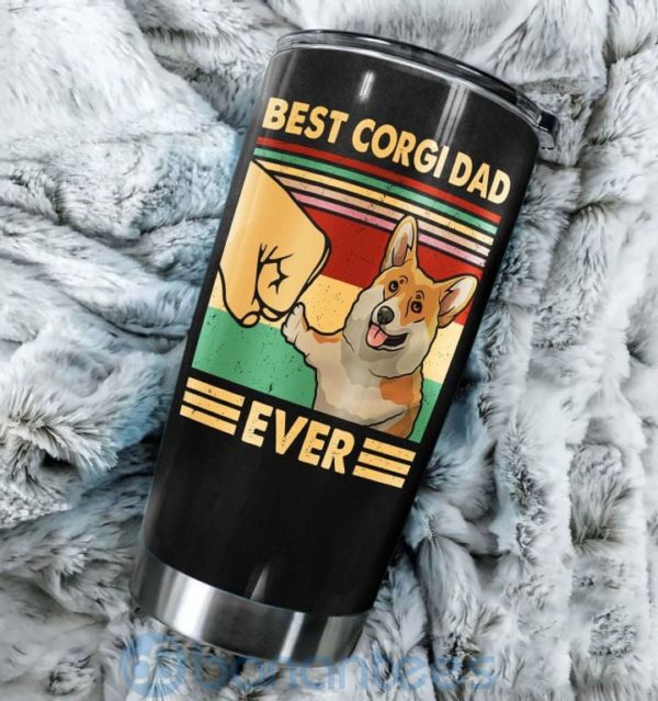 Gift For Dad Best Corgi Dad Ever Tumbler Product Photo