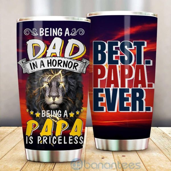 Gift For Dad Best Papa Ever Tumbler Product Photo