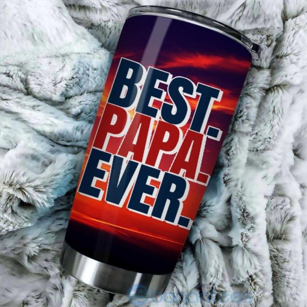 Gift For Dad Best Papa Ever Tumbler Product Photo