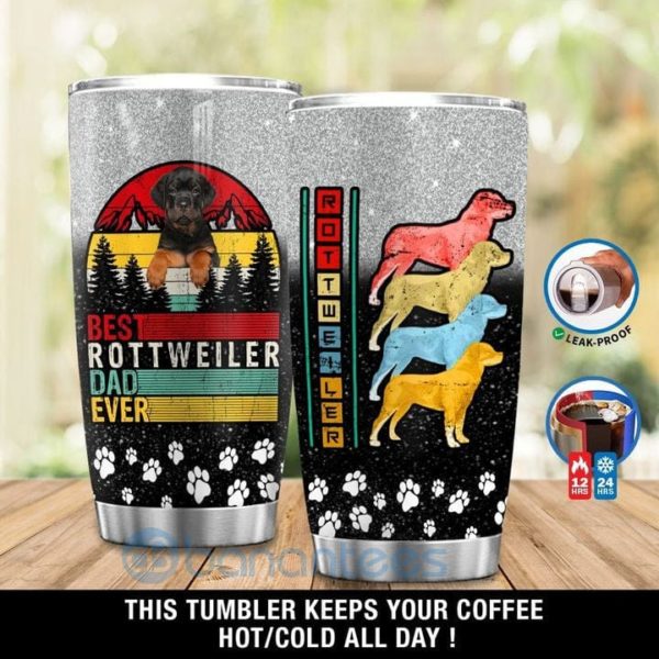 Gift For Dad Best Rottweiler Dad Ever Tumbler Product Photo