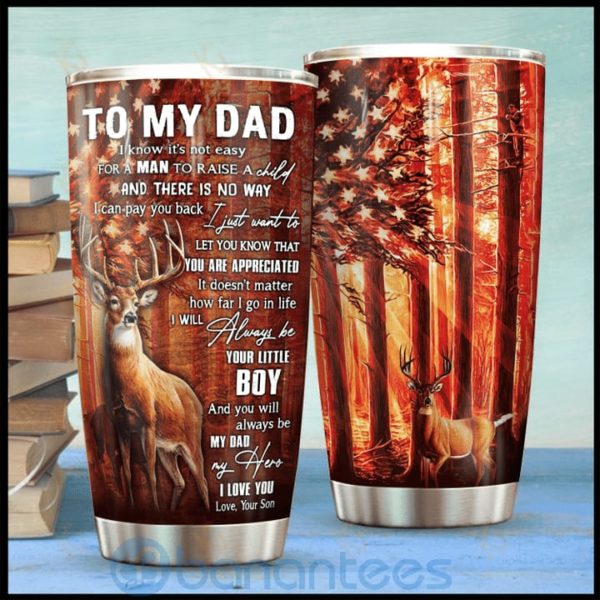 Gift For Dad Deer Hunting Forest Tumbler Product Photo