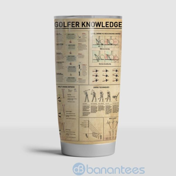 Gift For Dad Drink Beer Play Golf Tumbler Product Photo