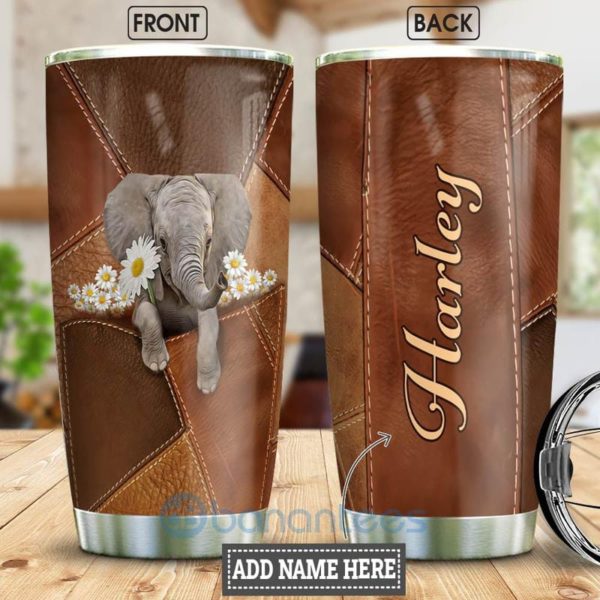 Gift For Dad Elephant Sunflowers Tumbler Product Photo