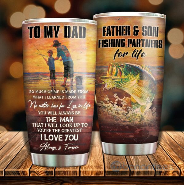 Gift For Dad Fishing Dad Tumbler Product Photo