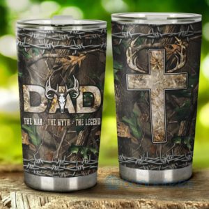 Gift For Dad Hunting Dad Camo Tumbler Product Photo