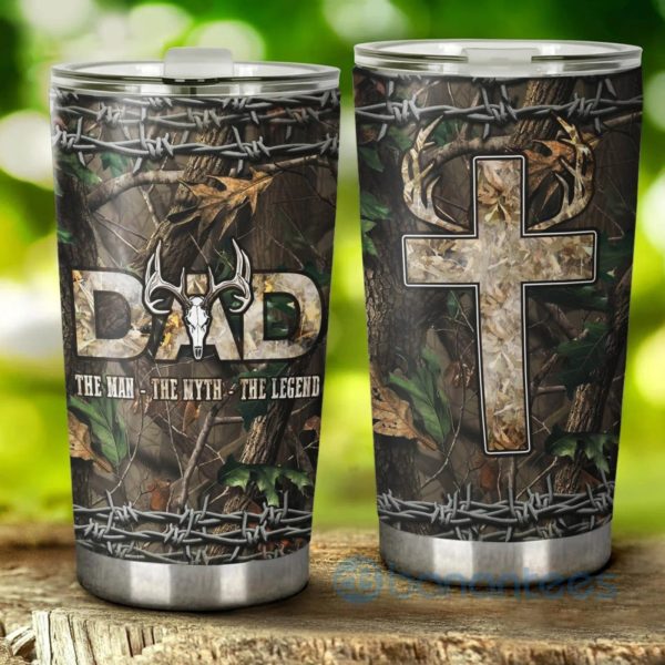 Gift For Dad Hunting Dad Camo Tumbler Product Photo