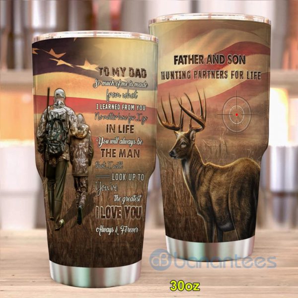 Gift For Dad Hunting Partners Father And Son Tumbler Product Photo