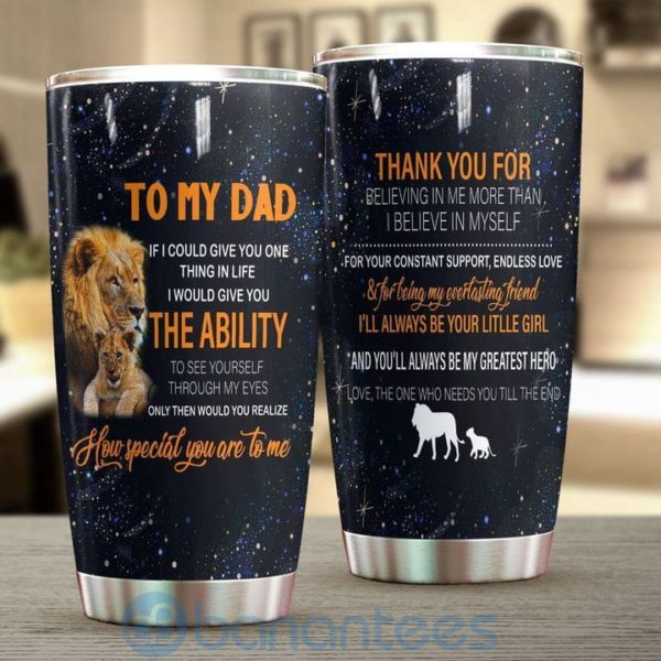 Gift For Dad Lion Dad How Special You Are To Me Tumbler Product Photo