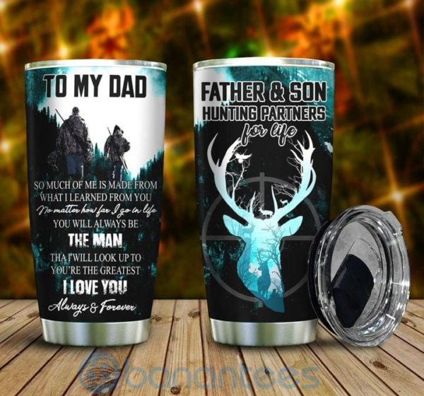 Gift For Dad No Matter How Far I Go In Life Deer Hunting Tumbler Product Photo