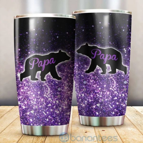Gift For Dad Papa Bear Tumbler Product Photo