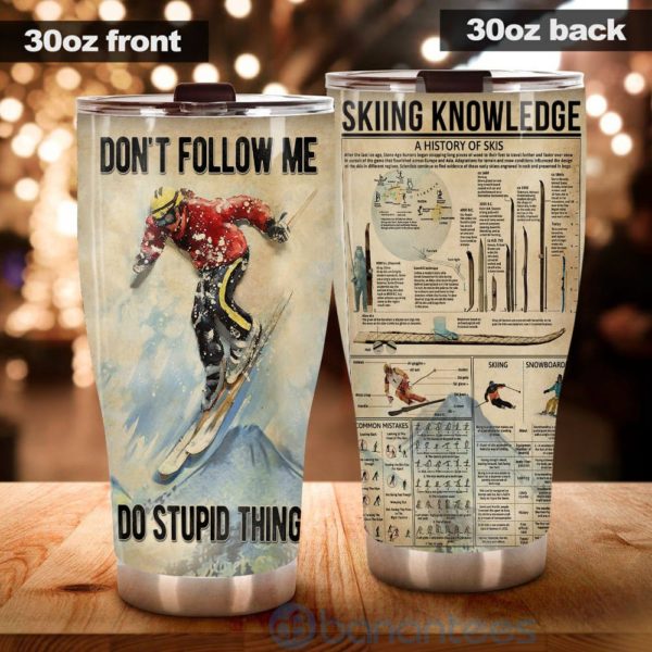 Gift For Dad Skiing Dad Skiing Knowledge Tumbler Product Photo