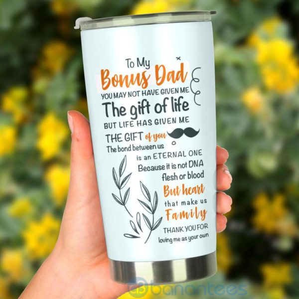 Gift For Dad To My Bonus Dad Thank You So Much Tumbler Product Photo