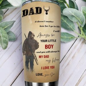 Gift For Dad To My Dad Deer Hunting Tumbler Product Photo