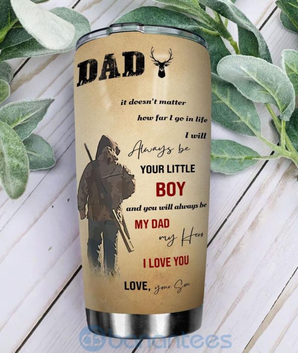 Gift For Dad To My Dad Deer Hunting Tumbler Product Photo