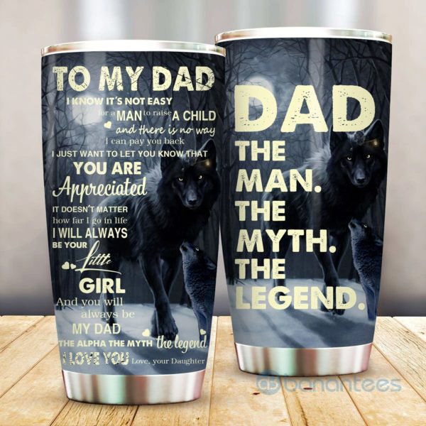 Gift For Dad Wolf Man Myth Legend Tumbler Product Photo