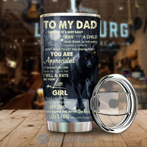 Gift For Dad Wolf Man Myth Legend Tumbler Product Photo