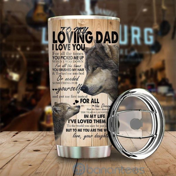 Gift For Dad Wolf You Are The Best Dad Ever Tumbler Product Photo