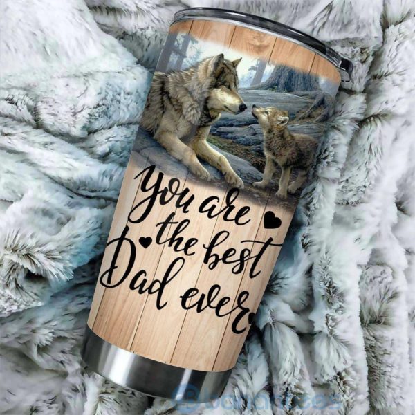 Gift For Dad Wolf You Are The Best Dad Ever Tumbler Product Photo