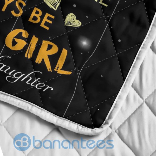 Gift For Dad, Daddy's Little Girl Quilt Blanket Product Photo