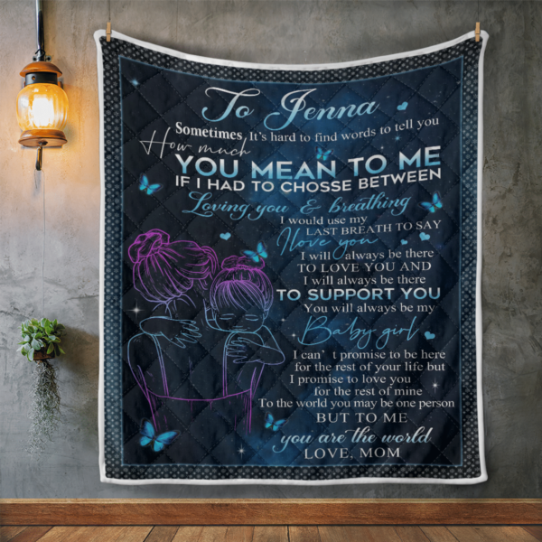 Gift For Daughter To Jenna Blanket Quilt Product Photo
