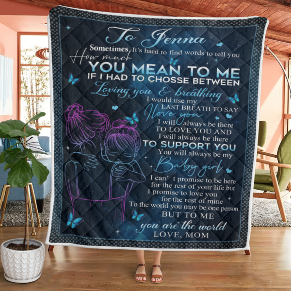 Gift For Daughter To Jenna Blanket Quilt Product Photo
