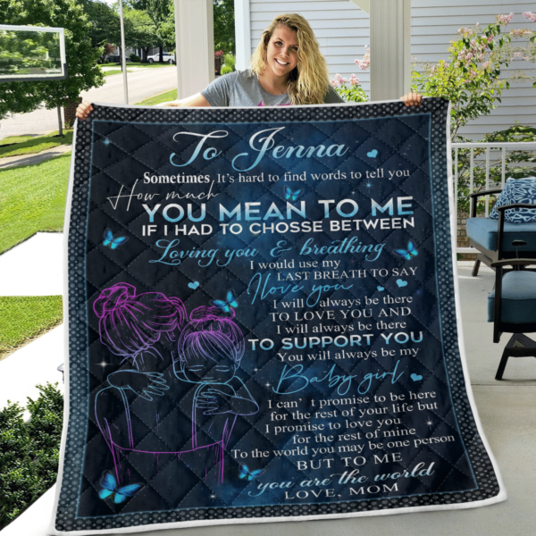 Gift For Daughter To Jenna Blanket Quilt Product Photo