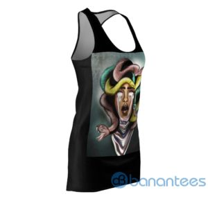 Girl With Snake Mystery Art Design Black Racerback Dress For Women Product Photo