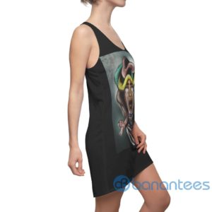 Girl With Snake Mystery Art Design Black Racerback Dress For Women Product Photo