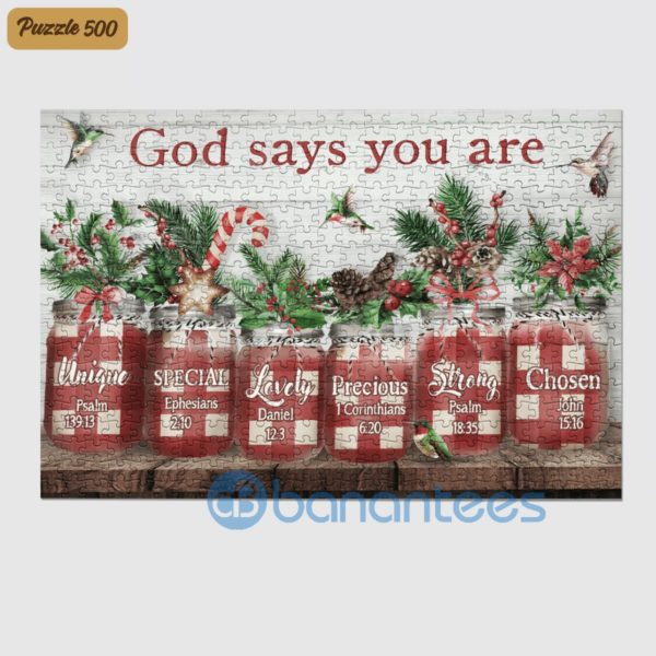 God Says You Are Christmas Jesus Christmas Decoration Wall Art Canvas Product Photo