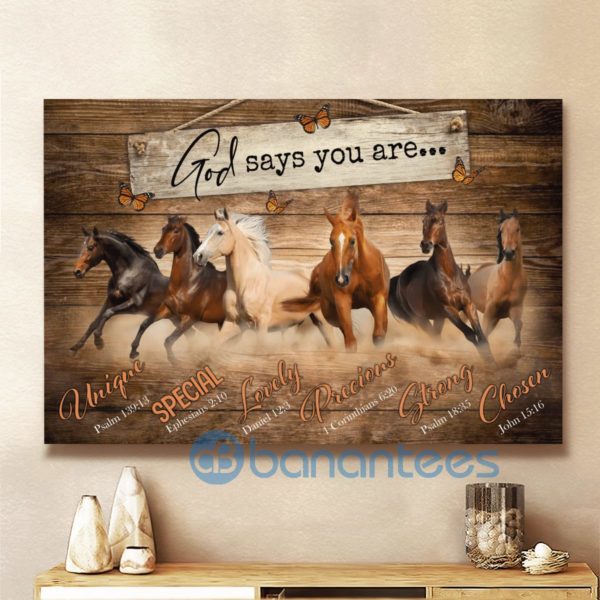 God Says You Are Horse Wall Art Canvas Product Photo