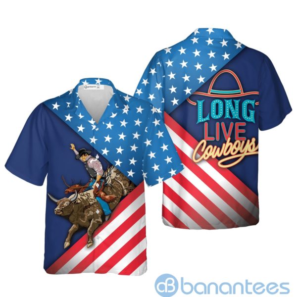 Godoprint Long Live Cowboy Hawaiian Shirt Product Photo