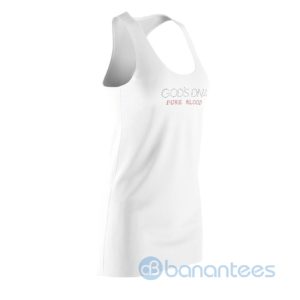 God's DNA Pure Blood White Racerback Dress For Women Product Photo